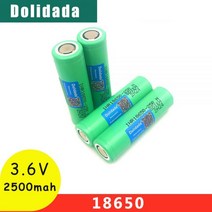 충전건전지 18650 고방전 Riginal-삼성 3.6V 배터리 2500mah INR18650 25R 20A 스크루 드라이버 손전등 드라이버, 3.6 볼트_8pcs Battery