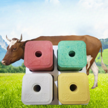 미네랄 벽돌블록 송아지 염분 보충 소금 영양제 소, 고칼슘 골강화제 (4개입/박스)