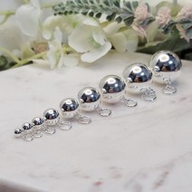 실버상회 925 오링 달랑이 은볼 4~18mm 9종 택1 / 비즈 실버 팔찌 목걸이 만들기 재료 부자재