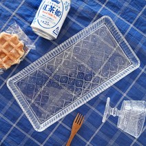 브리즈번 브런치 유리 사각 접시 트레이, 브리즈번 사각접시 트레이, 1개