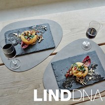 린드DNA 테이블매트/가죽식탁매트 (커브/누포/라지), 번드커리