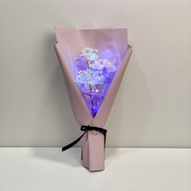 로즈데이 작은꽃다발 시들지않는꽃 임신축하꽃 성년의날 미니꽃다발 졸업 졸업식, 인디퍼플