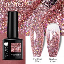 네일 폴리셔UR Sugar-네일용 젤 폴리쉬 매니큐어 7.5ML 크리스마스 반영구 베르니스 탑 코트 UV LED 컬러, 한개옵션1, 85 URN103