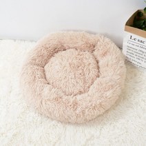 고양이 숨숨집 키튼박스 보온집 텐트 고양이 슈퍼 소프트 롱 플러시 따뜻한 매트 208, 40cm, 베이지