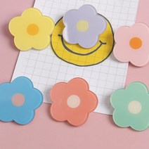 가방 의류 포인트 악세서리 패션핀브로치 키치 플라워 뱃지 옐로우