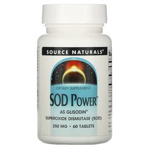 소스내츄럴 SOD 파워 250mg 60정 1개, 사진참조