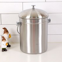삐카 스텐 음식물 쓰레기통 반영구적 사용 깨끗한 음식물통 3.5L 5L