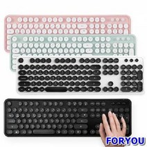 엑토 레트로 무선 키보드 KBD-48 무선키보드 키보드 레트로키보드 타자기키보드 멤브레인키보드, 쿠팡꺼 1, 쿠팡꺼 KBD-48(핑크)