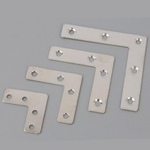 10개 DIY 목재의자 다리고정 보강 ㄱ자 평철 꺽쇠 목공예 가구제작 다목적 선반설치 철물, 60x60mm