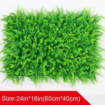 인조잔디매트 인공 식물 잔디 벽 패널 회양목 울타리 16x24 인치 인조 유칼립투스 녹지 배경 야외 실내 정원, [35] ZWQ-40CMx60CM G, ZWQ40CMx60CM G