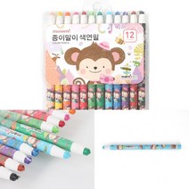12색 색연필 핑크 어린이미술놀이 전문가용색연필 어린이놀이 미술만들기재료 유아용장난감 아동미술재료 미술