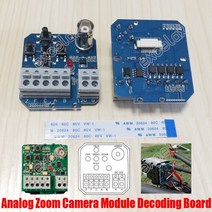 cctv 줌 모듈 블록 디코딩 제어 보드 rs485 pelco 프로토콜 디코드 pcb w bnc osd 메뉴 버튼 9pin 리본 케이블, 유형 5