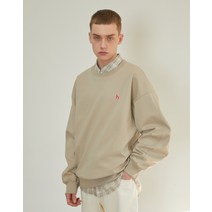 22SS [populet]아이보리 로고자수 면혼방 긴팔티셔츠 WHTS2B801I2