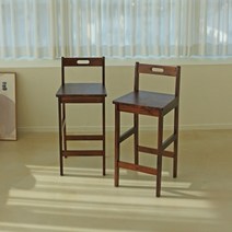에코상사 아카시아 원목 사각 등받이 바스툴 홈바의자, 색상