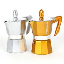 [페드리니]칼라모카포트 1컵/2컵/3컵/6컵 (골드/실버), 2컵, 실버
