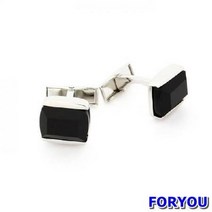 Foryou3414 모던 블랙 커프스 버튼 넥타이핀 정장소품 커프링크스 정장악세사리