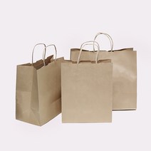 자체브랜드 크라프트 종이 쇼핑백(트위스트) - 소 1개