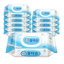 깨끗한나라 페퍼민트 물티슈 캡형, 100매, 8팩