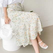 [드레스날다] 민들레향기 쉬폰 밴딩 롱 스커트(sk245)