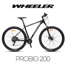 [완전조립/무료배송] 휠러 프로빅200 29인치 시마노 20단 MTB, 15.5인치, 블랙/레드