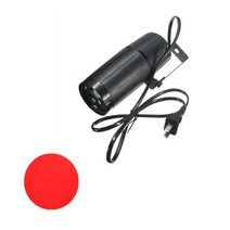 밝은 RGB 3W Led 무대 스포트라이트 디스코 라이트 휴대용 빔 핀스팟 파티 댄스 플로어 Dj 바 Ktv 조명 효과, [01] Red