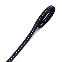 (주)아트인 스티치 골직 리본(7mm-90cm), 블랙