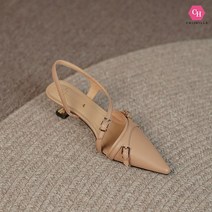 시크힐즈 베이직 사선 스트링 펌프스 구두 01244