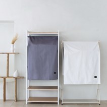 II0lI행거가리개 드레스룸 롱코트 가리개 의류 커버 행거덮개 옷걸이가림막［ll0II］, 블랙