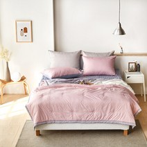 클푸 [클푸]알러지케어 리케 핑크 봄 가을 간절기 차렵이불 S