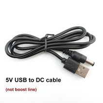 USB 전원 부스트 라인 DC 5V ~ 9V 8.6V 12V 12.6V 스텝 업 모듈 컨버터 케이블 2.1x5.5mm 플러그-8 10 DC 수 팁 어댑터 566951, [01] 5V line