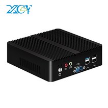 산업용 컴퓨터 PC 미니 인텔 펜티엄 j2900 쿼드 코어 2x com rs232 듀얼 기가비트 이더넷 lan 임베디드 팬리스, 인텔 셀러론 j1900, 4g 램 64g ssd 와이파이
