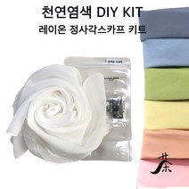 [1인용] 천연염색 DIY 레이온 쁘띠 스카프 / 자연염색 미니 머플러 체험학습용 만들기 재료 / 13색 택1, 5.아선약(피치)