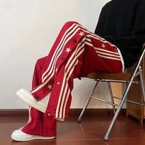 커플룩 조거팬츠 남녀 와이드 아메리칸 트렌드 인스 디자인 느낌 와이드 팬츠 선물