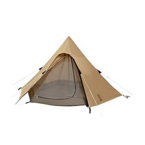 DOD 디오디 원폴 티피 A형 장박 텐트 3인용 수납 컴팩트 간단 설영, tan, Single Item, 탠 껍질