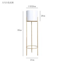 철재화분다이 원목화분선반 정리대모던하고 심플한 꽃꽂이 패션 연철 식물 선반 견고한 구조 화분 스탠드, 12 Pot Gold Frame Large