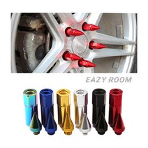 EASY ROOM 스파이크 경량 너트 차량 휠 도난 방지 락너트, 블랙