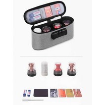 도장집 파우치 도장지갑 케이스 보관함, 회색 - 5개 가능