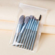 초보자 사용 하기 쉬운 미니 8 종류 휴대용 메이크업 소프트 브러쉬 뷰티 메이크업 브러쉬 세트, 색상, 8 블루 슈트