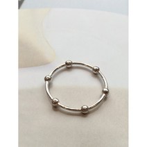 오라 반지 Ora Ring (925 silver x 14k gold plated: 볼반지 심플반지 은반지 실버반지 레이어드링 실버주얼리 데일리 반지 실버주얼리 악세서리 엄지반지)
