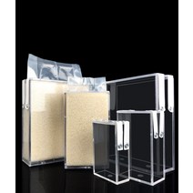 무선진공쌀통 무선진공쌀통 슬라이드 미니 보관통 성형 금형 포장 벽돌 가방 금형 곡물, 15x8x23cm