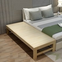 원목 평상 조립식 소형 야외 평상 보조 침대, 200x30 높이맞춤제작