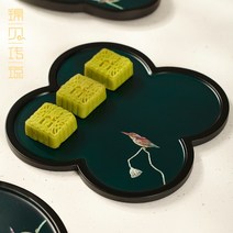 나전칠기자개장 Jinbei 전설 자개 칠기 차 트레이 가정용 세트 고대 스타일 넣어 컵 드라이 브루 대만 바다, [06] 홍련 물총새 차 쟁반 세트