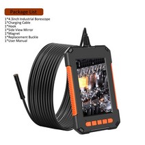 Wsdcam P40 HD1080P 8MM 렌즈 화면 검사 카메라 2600mAh IP67 방수 보스코프 4.3 인치 IPS 자동차 모니터, [03] 10m, [01] without TF card