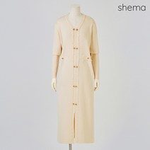 세마 골드버튼슬릿니트원피스_H3S1OP3081