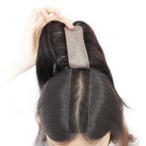 (나 건강) 인모 100 % 부분 가발 자연 인모 가발 인공 피부 가발 어레인지 자유 포인트 가발 흰 머리카락 쉽게 장착 남녀 겸용 BAZF48 BAZF413 (베이스 사이즈 약 4cm × 8cm BL 자연 블랙)