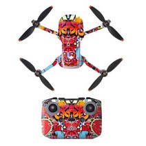 미니 2 스티커 스킨 PVC 보호 방수 드론 바디 암 원격 제어 DJI Dron 악세사리 489833, 4-Graffiti