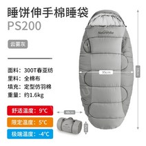 네이처하이크 캠핑 노르웨이 침낭 겨울 차박 이불, (PS200)흐린회색[큰수납가방보관용이압축불가