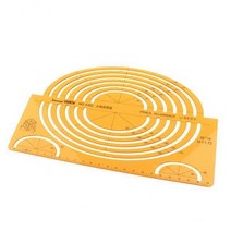GHSHOP 2-5pack 대형 아이소메트릭 타원 템플릿, 노란색, 설명한대로, 1개
