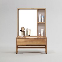 츠네스 좌식 화장대 세트 600 (착불), 색상:멀바우