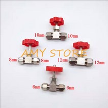 글로브밸브 게이트밸브 1pc 니들 황동 6mm 8mm 10mm 12mm 파이프 고압